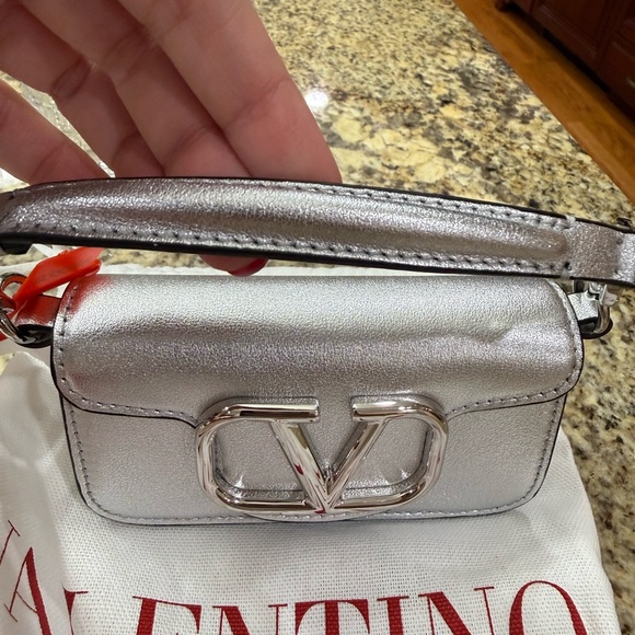 Valentino Metallic Silver Mini Bag - Picture 2 of 13